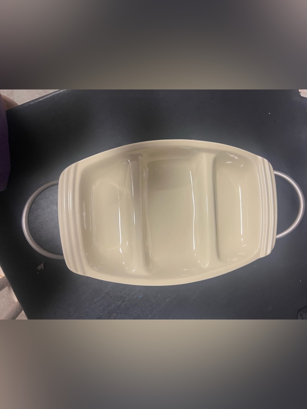 Pfaltzgraff Three Slotted Relish Tray